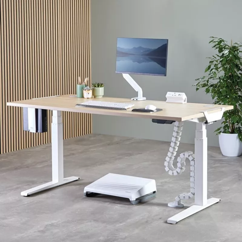 Soporte de CPU Fellowes 100136876 Soporte de CPU bajo el escritorio Blanco