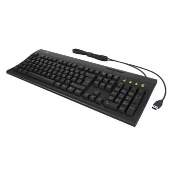 Teclado KeySonic KSK-8041U-CR Universal USB Alemán Negro