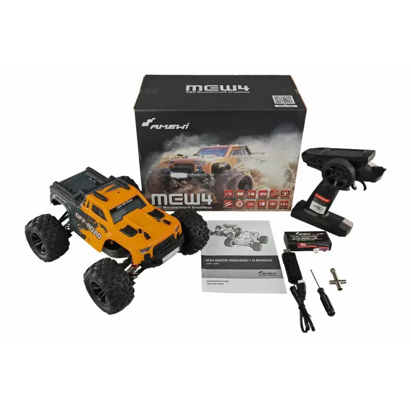 Monster truck Amewi 22653 motor eléctrico 1:16 para niños a partir de 14 años