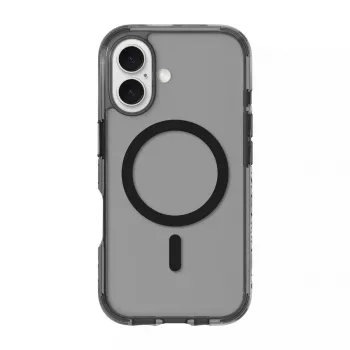Funda LAUT CRYSTAL MATTER X para iPhone 16 monocromático negro