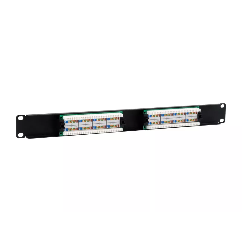 Patch panel Equip 16 puertos Cat.5e sin apantallar, negro