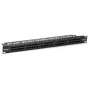 Equip Panel de parcheo ISDN Cat.3 RJ45 de 50 puertos, negro