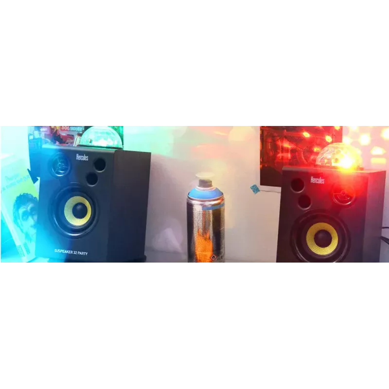Hercules DJ Speaker 32 Party Negro Cableado 30 W
