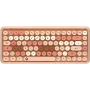 KeySonic KSKM-5200M-RF (DE) Teclado Ratón incluido Oficina RF Wireless QWERTZ Alemán Beige, Marrón, Rosa