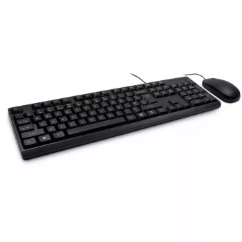 Teclado Inter-Tech NK-1000EC Ratón incluido Oficina USB QWERTY Negro