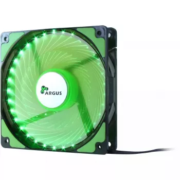 Ventilador Inter-Tech L-12025 ventilador para caja de ordenador 12 cm negro verde