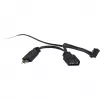 Ventilador Inter-Tech RS-041 RGB 12 cm negro