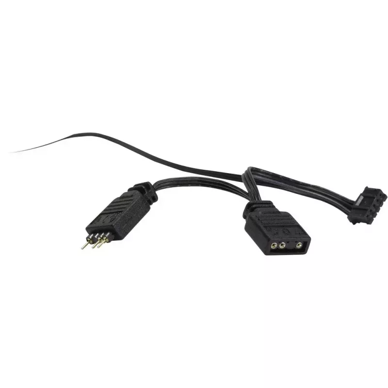 Ventilador Inter-Tech RS-041 RGB 12 cm negro