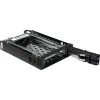Inter-Tech ST-2523 Negro Caja de almacenamiento Metal Plástico 9,7 mm