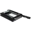 Inter-Tech ST-2523 Negro Caja de almacenamiento Metal Plástico 9,7 mm