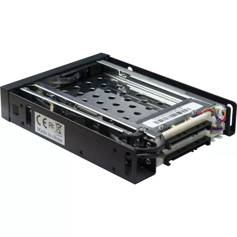 Inter-Tech ST-2523 Negro Caja de almacenamiento Metal Plástico 9,7 mm