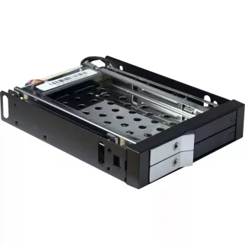 Inter-Tech ST-2523 Negro Caja de almacenamiento Metal Plástico 9,7 mm