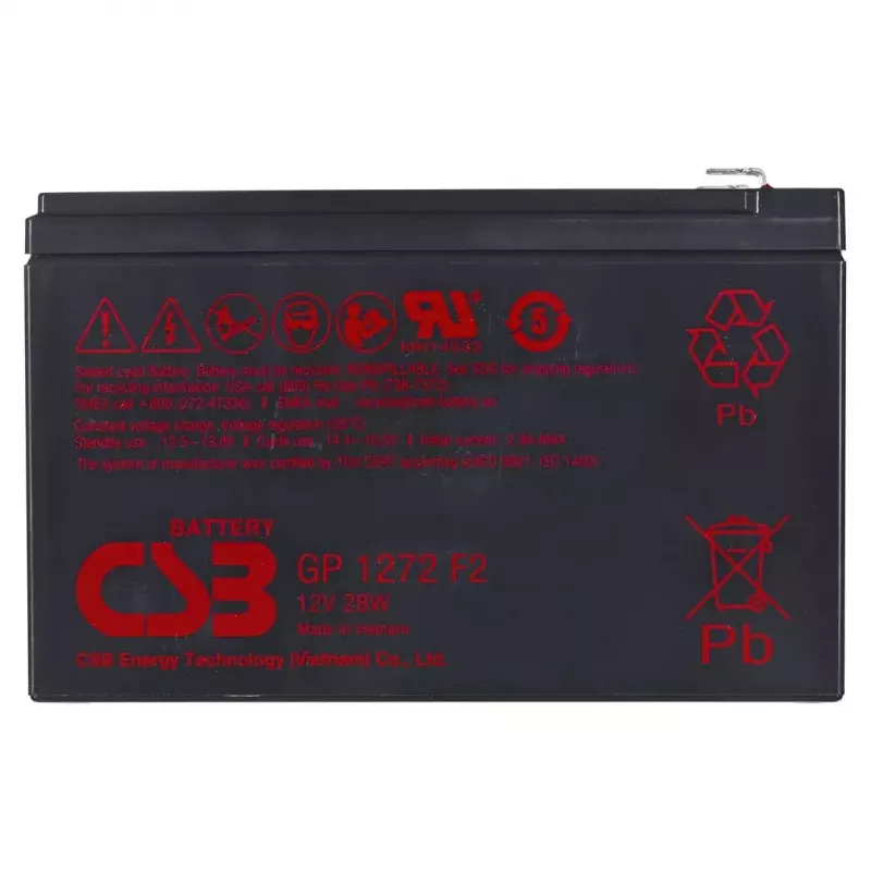 CSB GP1272 F2 12V 7,2Ah Batería de plomo sellada