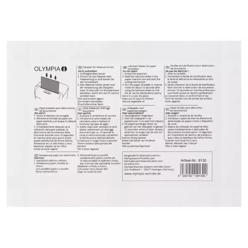 Aceite lubricante Olympia 9130