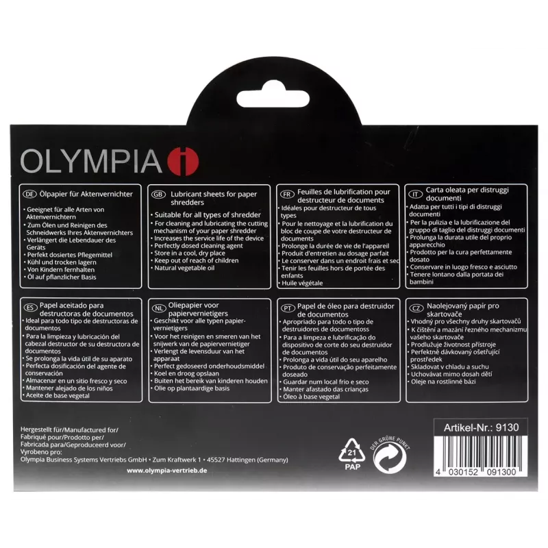 Aceite lubricante Olympia 9130