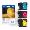 Cartucho de tinta Brother LC1100RBWBPDR 3 uds. original cian, magenta, amarillo