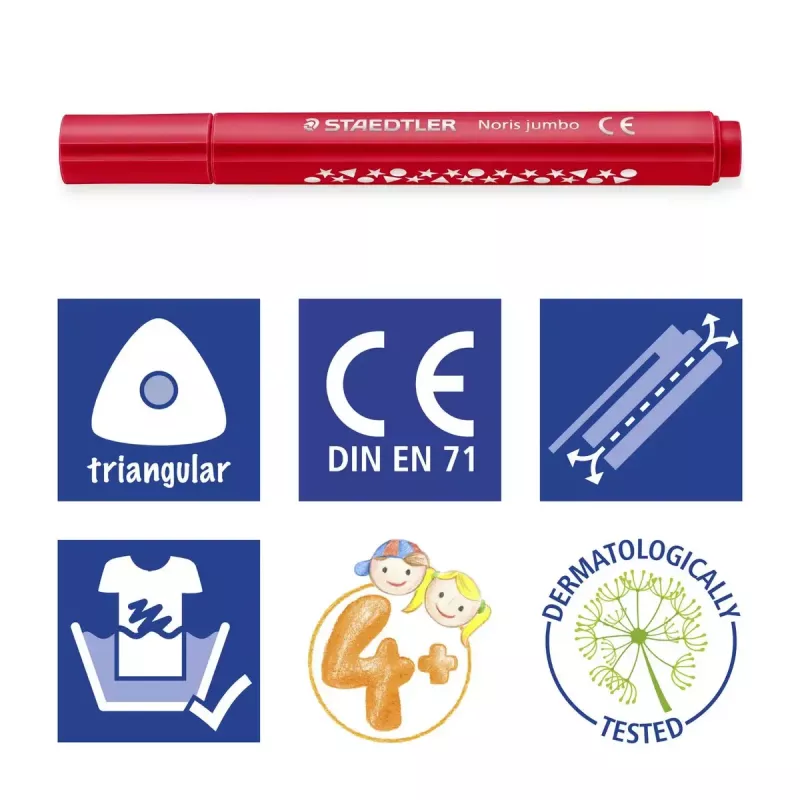 Rotulador Staedtler Noris jumbo 328-B 12 uds.