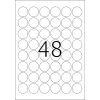 Etiquetas A4 HERMA Ø 30 mm redondas blanco adherencia extrarresistente 1200 uds.