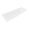 Teclado médico Contour Design Active Key Contour ClassicClean con cubierta extraíble tamaño completo inalámbrico blanco PN C8100