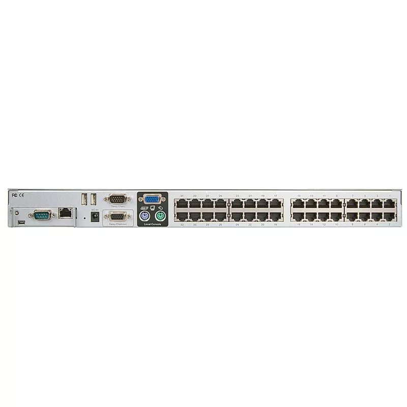 Conmutador KVM Lindy Cat-32 Combo, 32 puertos, 1920 x 1200 píxeles, plata