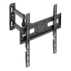 Manhattan Soporte de pared para TV y monitores (Full Motion), para pantallas de 32 inch a 55 inch, compatibilidad VESA: todas entre 100x100 mm y 400x400 mm - comprueba las dimensiones de los cuatro orificios de montaje en la parte trasera de la pantalla para asegurarte de que encaja, máx. 35 kg, Negro, soporte