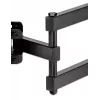Manhattan Soporte de pared para TV y monitores (Full Motion), para pantallas de 32 inch a 55 inch, compatibilidad VESA: todas entre 100x100 mm y 400x400 mm - comprueba las dimensiones de los cuatro orificios de montaje en la parte trasera de la pantalla para asegurarte de que encaja, máx. 35 kg, Negro, soporte