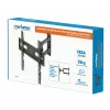 Manhattan Soporte de pared para TV y monitores (Full Motion), para pantallas de 32 inch a 55 inch, compatibilidad VESA: todas entre 100x100 mm y 400x400 mm - comprueba las dimensiones de los cuatro orificios de montaje en la parte trasera de la pantalla para asegurarte de que encaja, máx. 35 kg, Negro, soporte