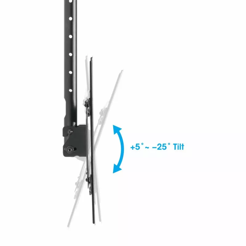 Manhattan 462051 Soporte de techo para TV Full Motion, 37-80 pulgadas, 50 kg, negro