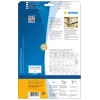 Etiqueta de impresora autoadhesiva HERMA Labels A4 210x297 mm blanco extra adherente papel mate 25 uds.