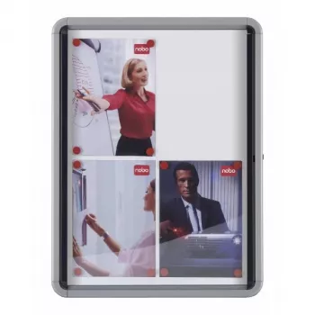 Nobo Premium Plus Corcho magnético con puerta abatible y cierre 4xA4