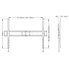 Soporte de pared Multibrackets M Universal Tilt SD MAX para pantallas de 63–110 pulgadas, VESA 200x300–1200x900, carga máx. 125 kg