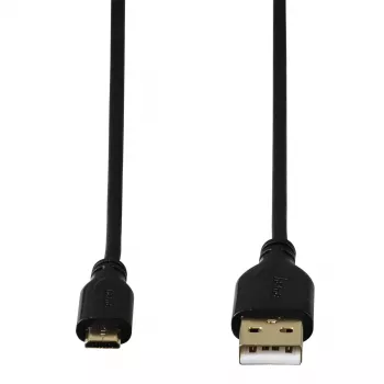 Hama 0,75m, USB2.0-A/USB2.0 Micro-B Cable USB USB A Micro-USB B Negro