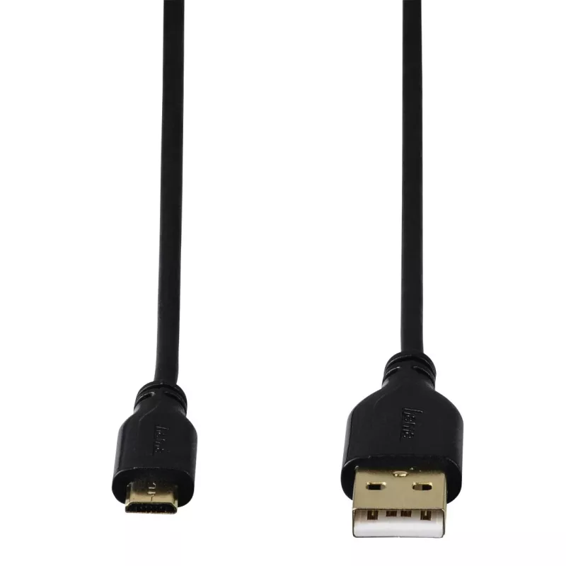 Hama 0,75m, USB2.0-A/USB2.0 Micro-B Cable USB USB A Micro-USB B Negro