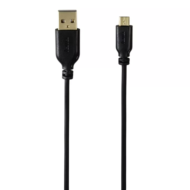 Hama 0,75m, USB2.0-A/USB2.0 Micro-B Cable USB USB A Micro-USB B Negro