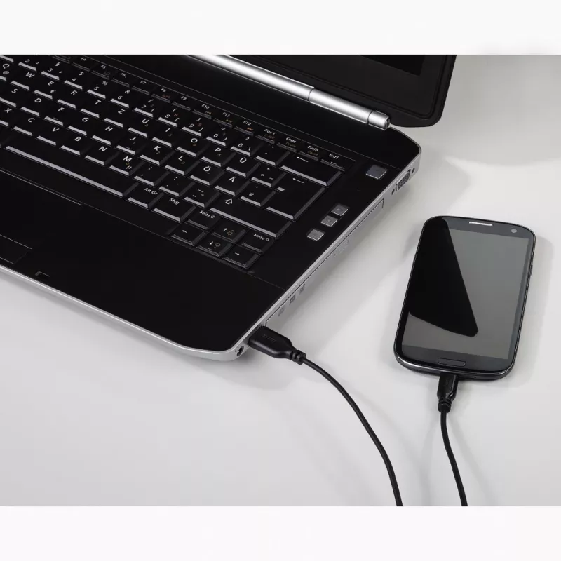 Hama 0,75m, USB2.0-A/USB2.0 Micro-B Cable USB USB A Micro-USB B Negro