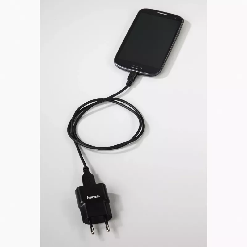 Hama 0,75m, USB2.0-A/USB2.0 Micro-B Cable USB USB A Micro-USB B Negro
