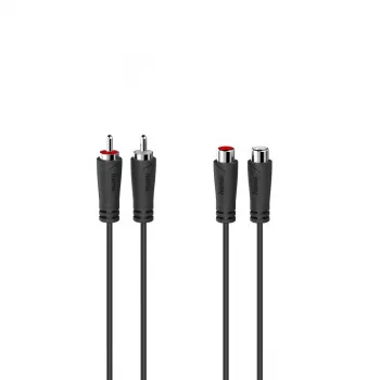 Hama 00205095 Cable de audio 5 m 2 x RCA Negro