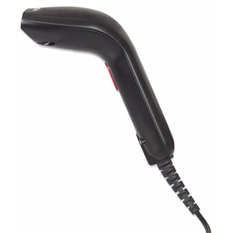 Manhattan Lector de códigos de barras de mano Contact CCD, USB, ancho de escaneo 60 mm, cable 152 cm, luz ambiental máx. 5.000 lux (luz solar), Negro, tres años de garantía