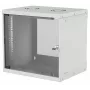 Intellinet Rack de red de 19 pulgadas para montaje en pared (Basic), 9U, 560 mm de profundidad, gris, Flatpack, máx. 50 kg, profundidad útil 500 mm, puerta de cristal, rack de 19 pulgadas, piezas para la instalación en pared (p. ej. tornillos y tacos) no incluidas