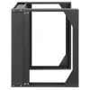 Intellinet armario de red de montaje en pared open-frame de 19 pulgadas, 9HE, marco giratorio con puerta frontal abatible, embalaje plano, 2 postes, 450 mm de profundidad, negro RAL 9004