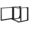 Intellinet armario de red de montaje en pared open-frame de 19 pulgadas, 9HE, marco giratorio con puerta frontal abatible, embalaje plano, 2 postes, 450 mm de profundidad, negro RAL 9004