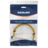 Intellinet Cable de fibra óptica patch, OS2, LC/LC, 1 m, Amarillo, Dúplex, Monomodo, 9/125 µm, LSZH, Fibra óptica, Garantía de por vida