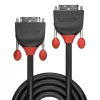 Cable DVI-D Single Link Lindy 5 m, línea negra, 5 m, DVI-D, DVI-D, conector macho, conector macho, negro