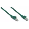 Cable de red Intellinet, Cat6, 1,5 m, verde, cobre, S/FTP, LSOH/LSZH, PVC, RJ45, contactos bañados en oro, funda antipellizcos, apantallado, garantía de por vida
