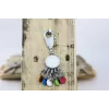 Mosquetón para llaves TROIKA KYR61/MC multicolor plata metal 25 mm