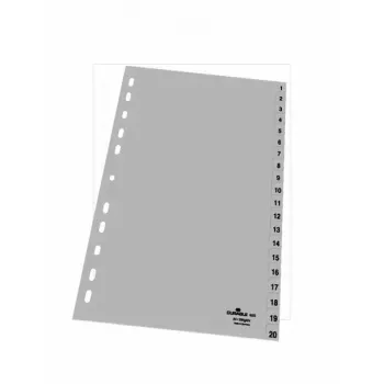 Índice numérico de pestañas Durable 6522-10