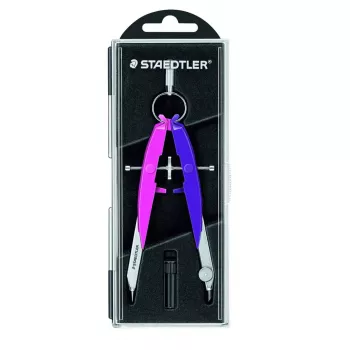 Compás de precisión Staedtler Mars comfort 556 00-N2, rosa neón/violeta