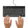 Teclado ergonómico R-Go Tools R-Go Compact Break, teclado compacto con software de pausas, QWERTY (NORDIC), con cable, negro