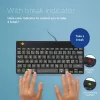 Teclado ergonómico R-Go Tools R-Go Compact Break, teclado compacto con software de pausas, QWERTY (NORDIC), con cable, negro