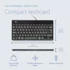 Teclado ergonómico R-Go Tools R-Go Compact Break, teclado compacto con software de pausas, QWERTY (NORDIC), con cable, negro
